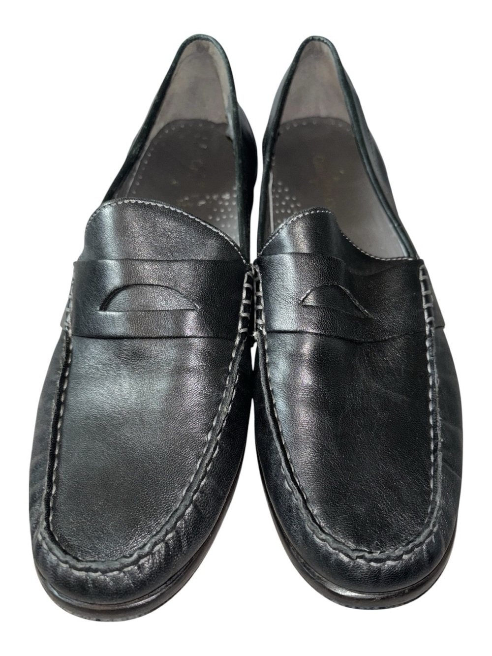 Cole Haan women’s black Leather Penny Loafers 10 - Picture 3 of 8